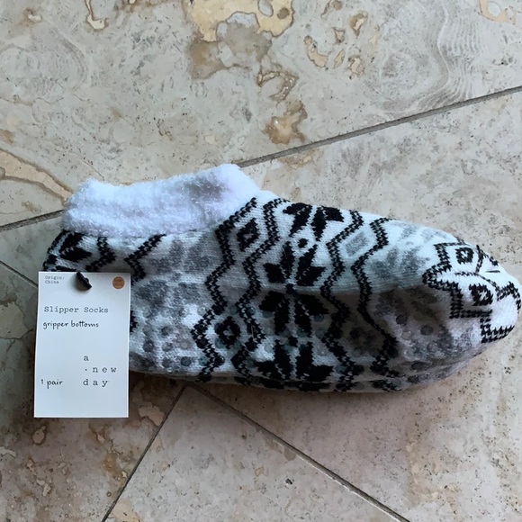 A New Day Slipper Socks with Gripper Bottoms